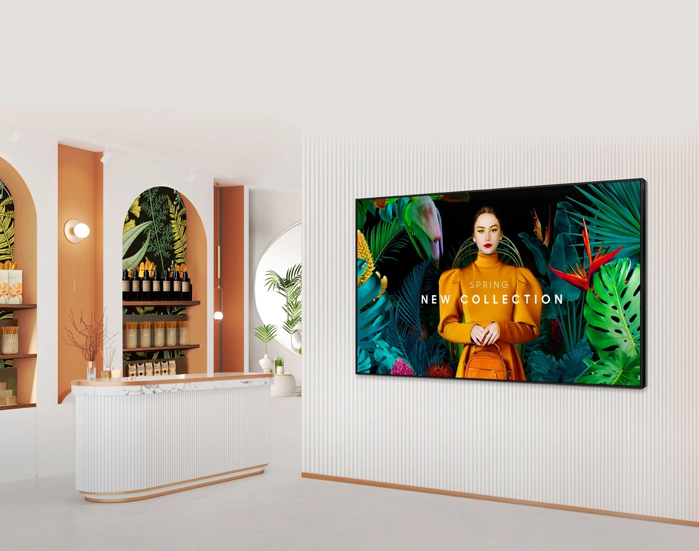 QBC Series 43 Inch 4K UHD Commercial Signage Display - Master Banner